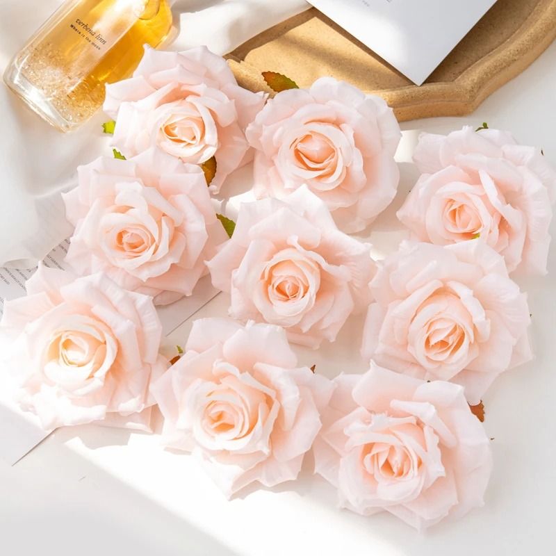 Heritage Silk Grand Rose Heads