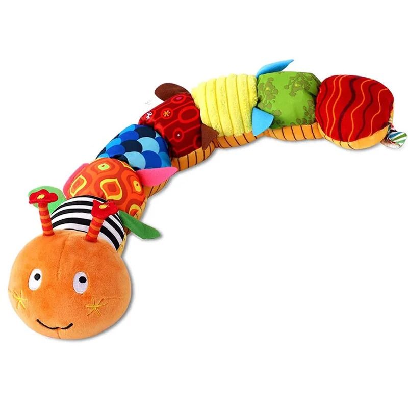 Musical Stuffed Animal Tummy Time Toy with Ruler Design