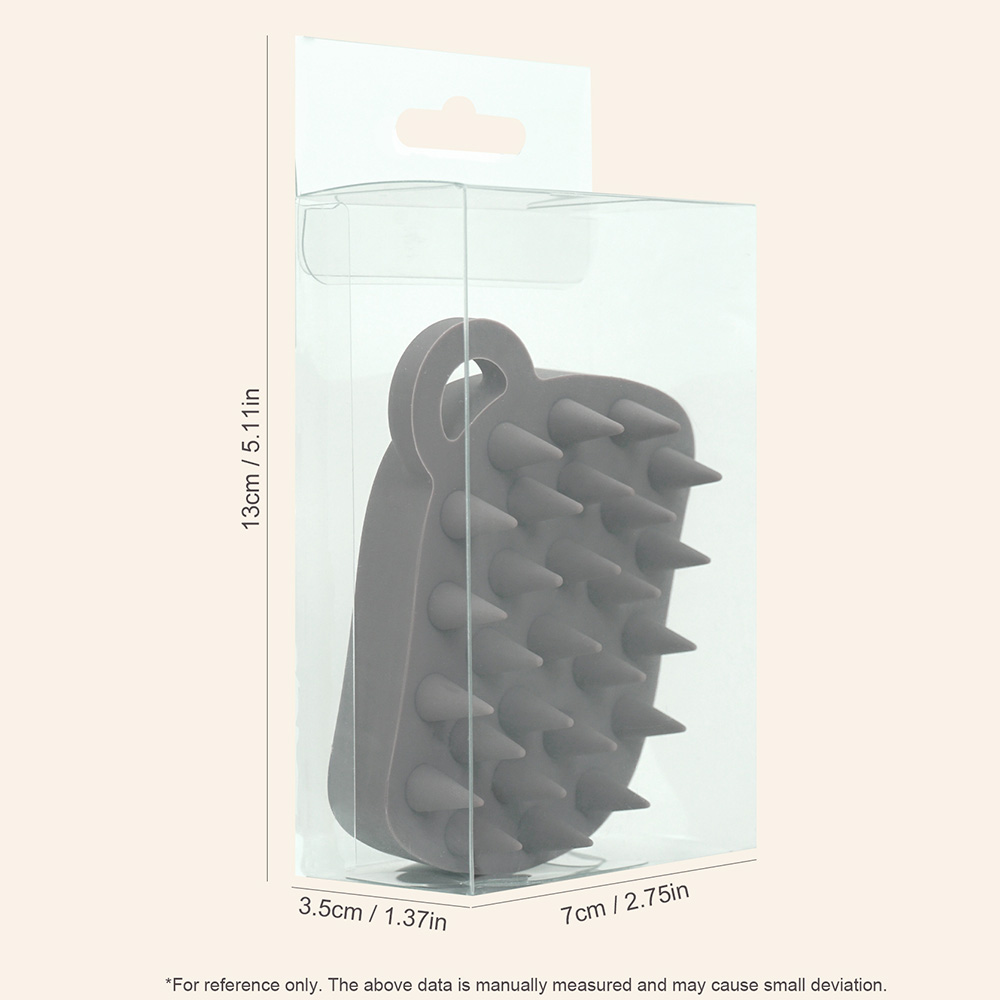 Silicone Scalp Massage Brush Shampoo Exfoliating Hair Cleanser Tool