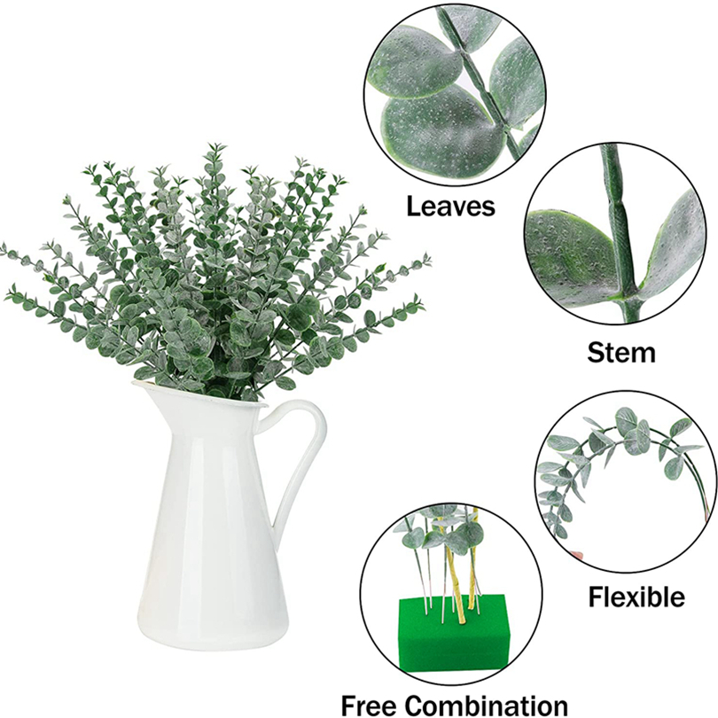 Artificial Plants Eucalyptus, Leaves for Christmas Home Wedding, Wall Wreaths Decoration DIY Gift