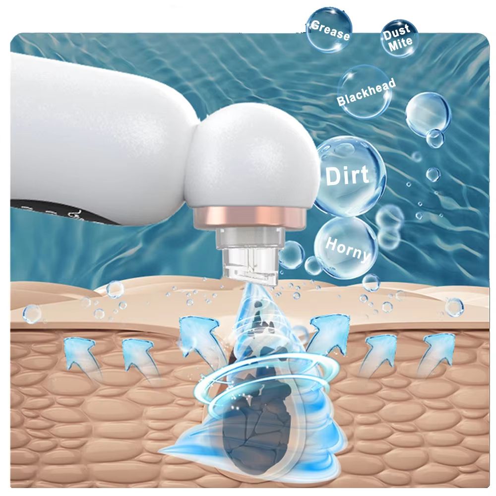 Electric Blackhead Remover Vacuum Suction Pore Cleaner for Face and Nose