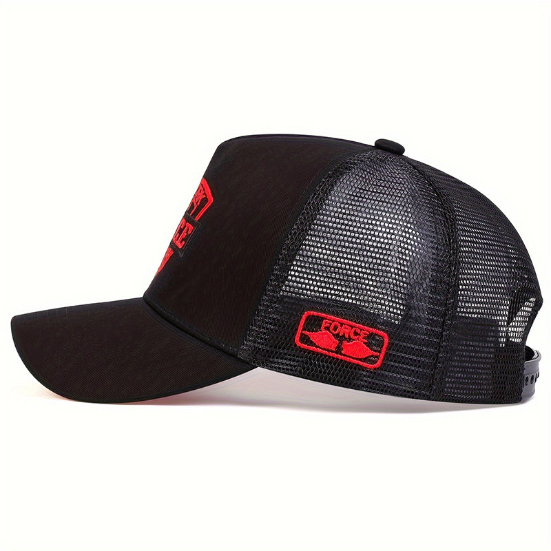 Unisex Cotton Snapback Caps, Fashion Letter Baseball Cap Women Men, Breathable Hip Hop Hats, Summer Casual Mesh Caps