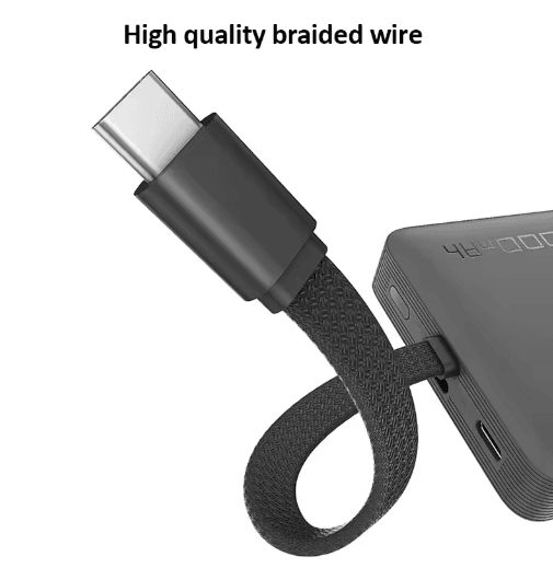 CUKTECH WPB100L Magnetic Power Bank 10000mAh with Built-In Cable and 7.5W Wireless Charging