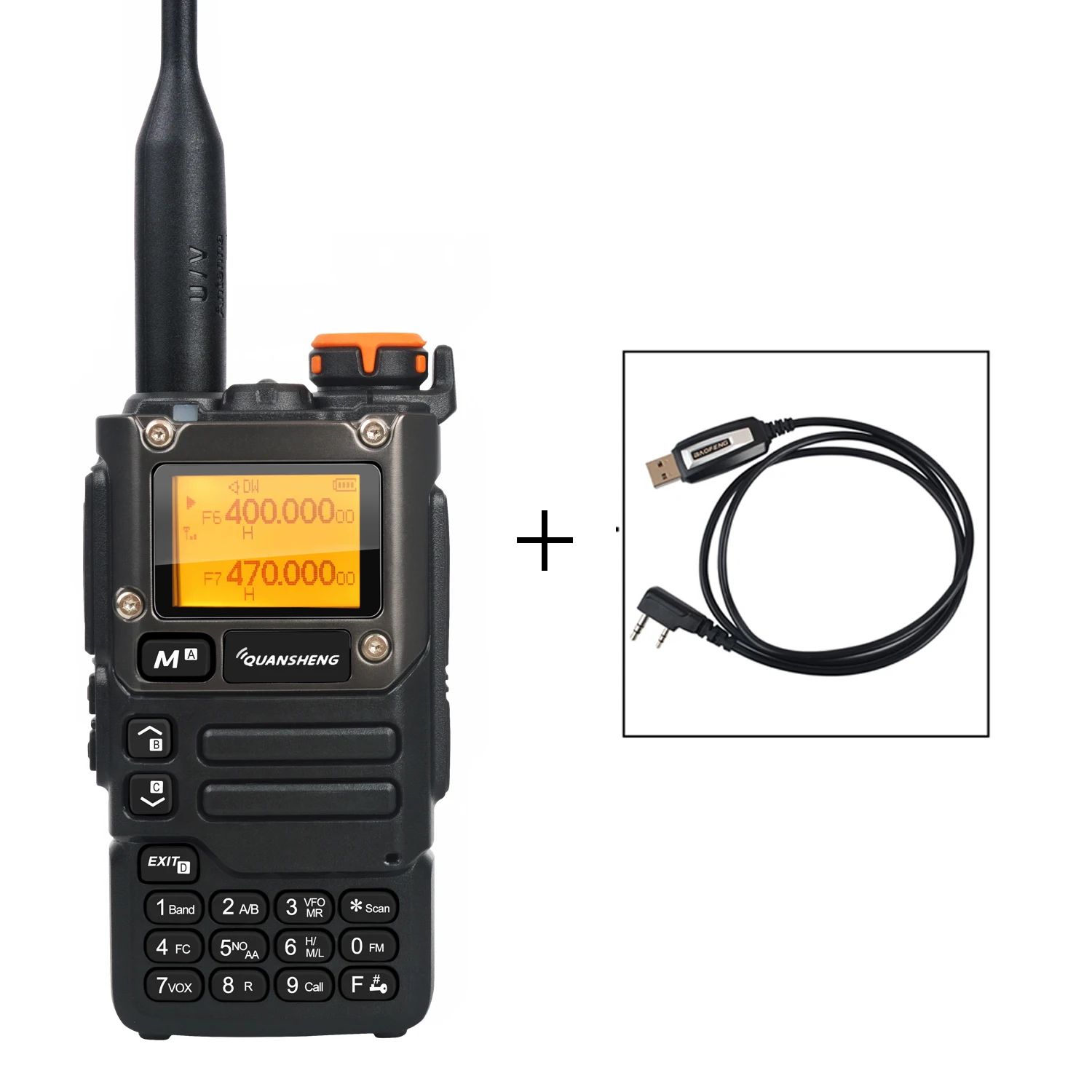 Quansheng UV-K5(8) Multi-Band Two-Way Radio with Air Band Receive, DTMF & Fast Frequency Scan