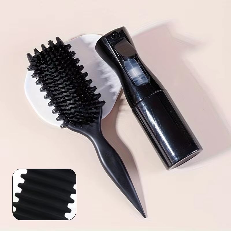 All-in-One Detangling Candy Brush & Continuous Mist Spray Hair Care Kit
