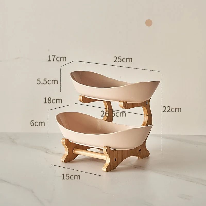 Elegant Multi-Layer Fruit Plate – Creative Modern Snack Dish & Cake Stand