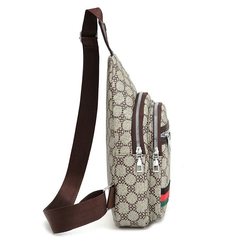 Mens Multifunction Messenger Chest Bag Casual Crossbody Shoulder Bag