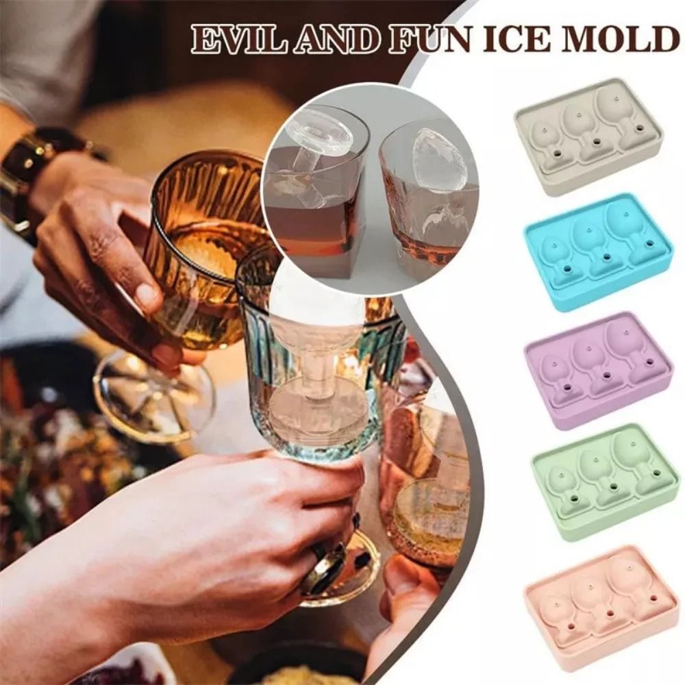 Premium Funny Silicone Ice Cube Maker – Easy-Fill Leak-Proof Tray with Lid