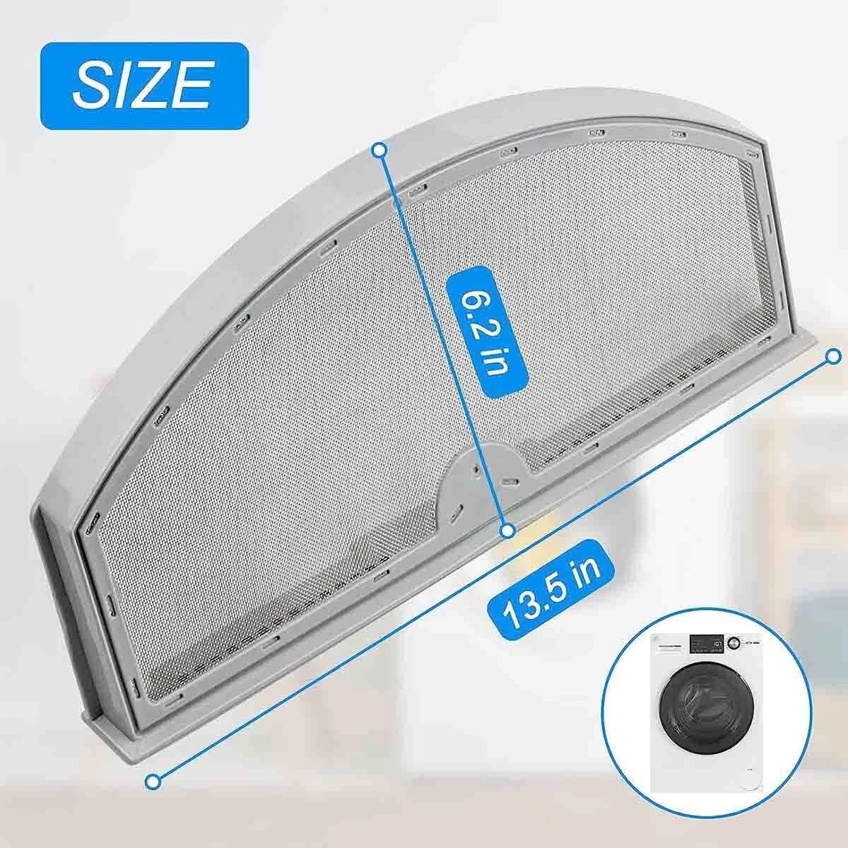Dryer Lint Filter Screen, Easy Install Replacement Lint Trap for Home Dryers, Helps Reduce Lint Buildup and Heat Risk
