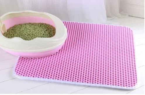 Double Layer Waterproof Cat Litter Mat Non Slip Pet Litter Box Pad