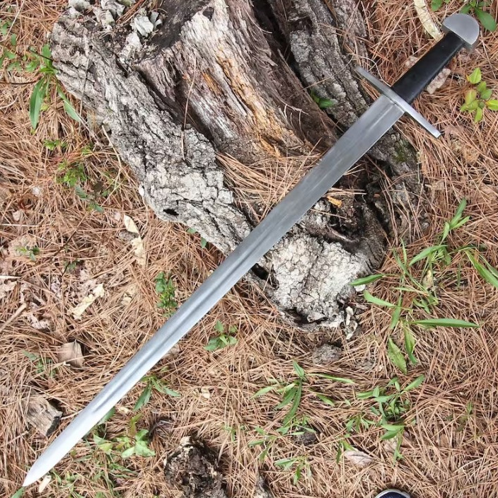 Knights of the Templar Sword, Medieval Historical Replica Hand Forged Full Tang Norse Inspired Longsword