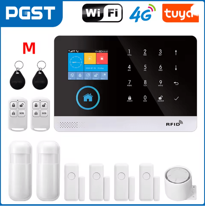 PGST Smart Home Security Alarm System Wireless GSM WIFI with App Control