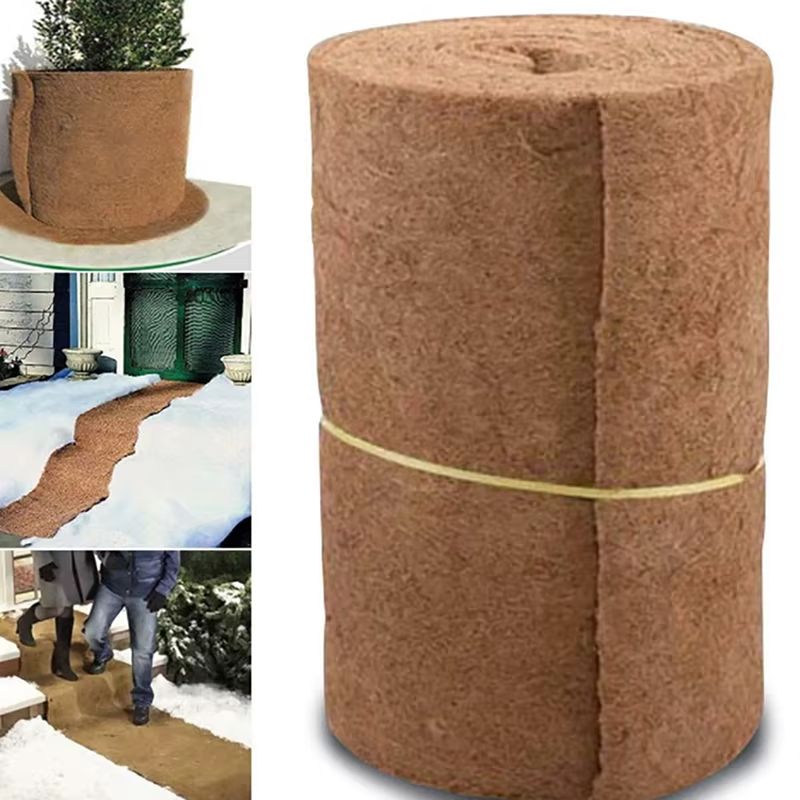 Natural Reptile Carpet Mat Coconut Fiber Roll – Cuttable Coconut Coir Liner Sheet for Terrariums, Reptile Bedding & Plan