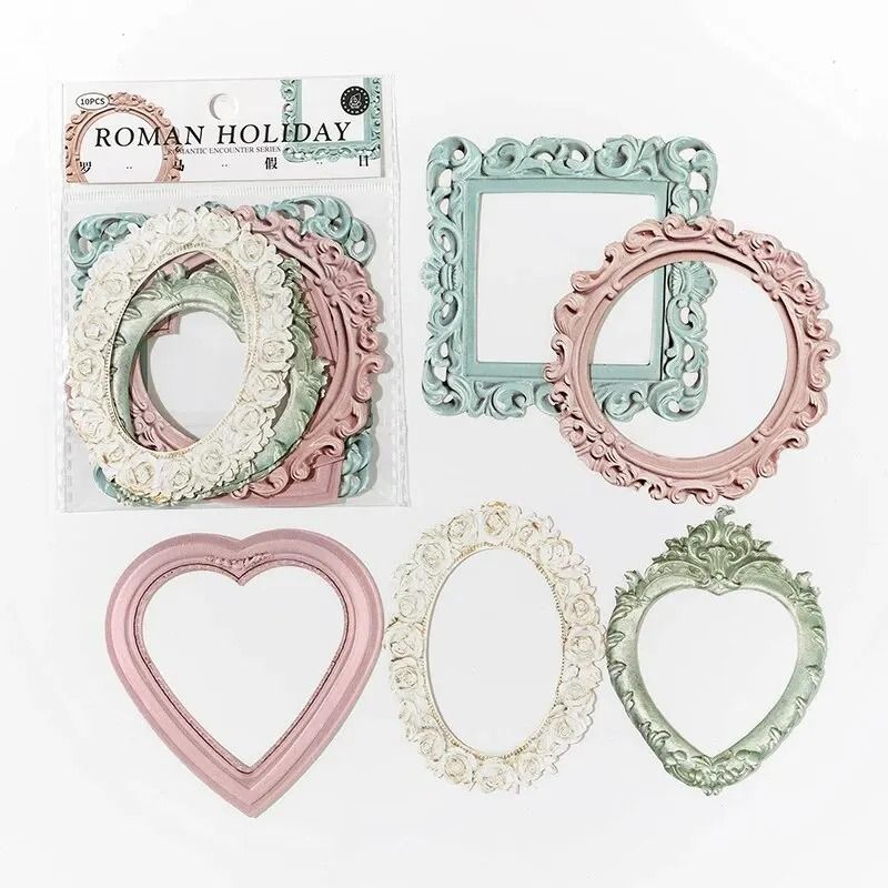 Retro Architectural Hollow Relief Cardstock | 10 Sheets DIY Creative Materials