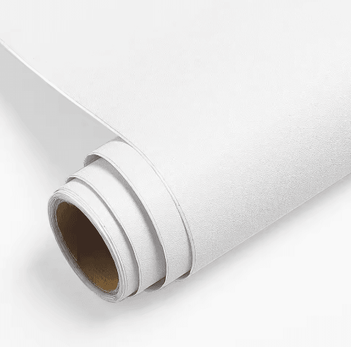 Waterproof White Self-Adhesive Wallpaper – Peel & Stick Vinyl Contact Paper