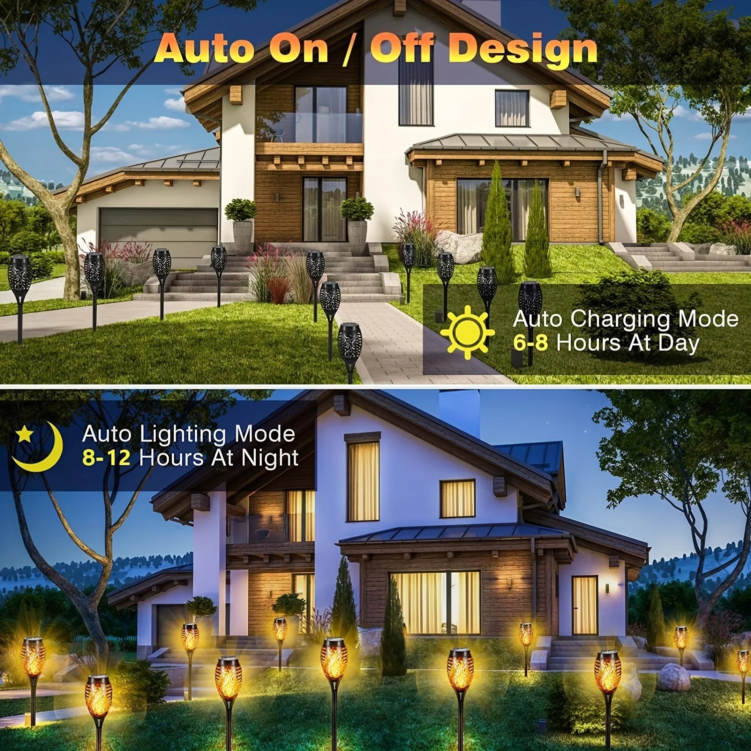 12LED Solar Flame Light Outdoor,Waterproof 12LEDs Torches Landscape Lamp For Outdoor