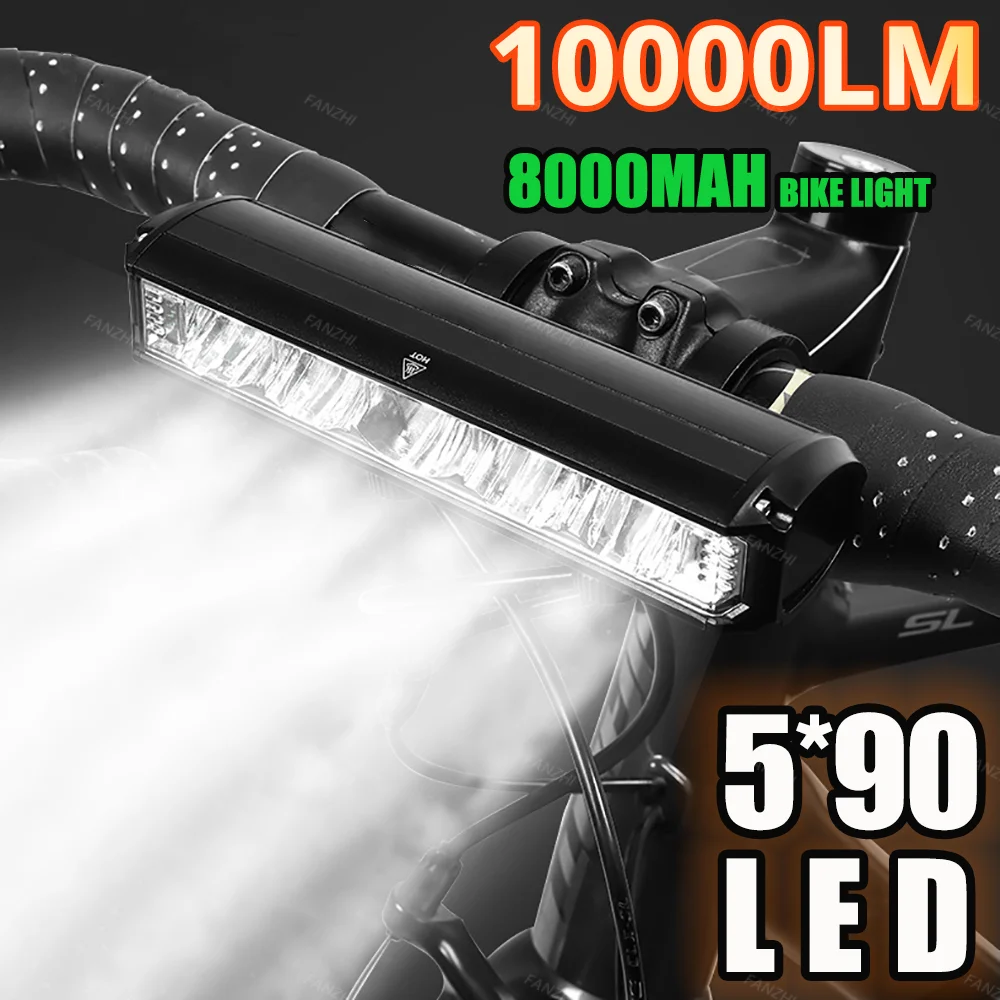 Bicycle Front Light Waterproof USB Charging MTB Bike Light