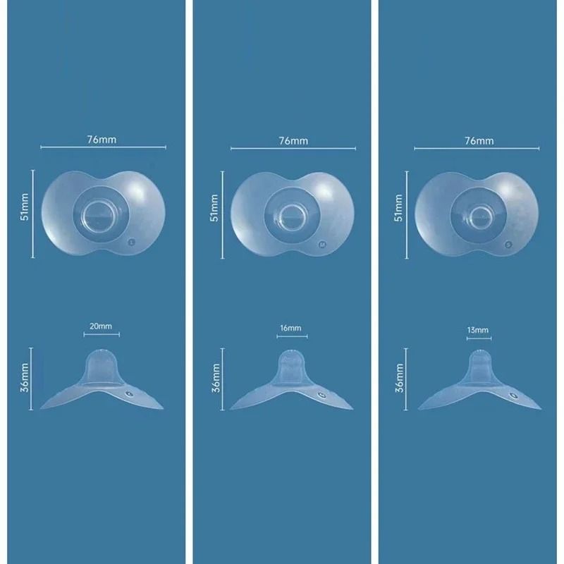 Silicone Breastfeeding Nipple Shields Two Pack Nursing Protection Covers