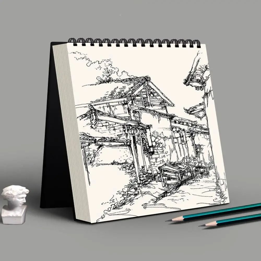 Spiral-Bound Artist Sketchbook | Eco-Friendly Thick Acid-Free Paper for Sketching & Oil Painting