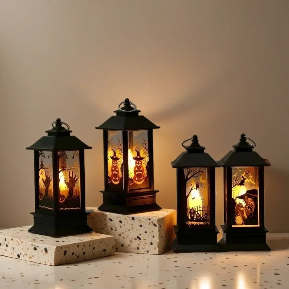LED Pumpkin Ghost Lantern Halloween Hanging Decoration