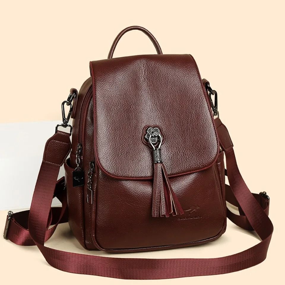 Genuine Leather Casual Commuter Back Pack