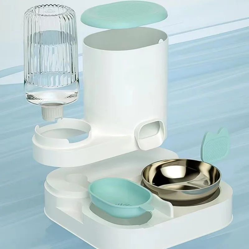 2-in-1 Automatic Pet Feeder & Water Dispenser – Gravity Cat & Dog Bowl Food and Drinking Station