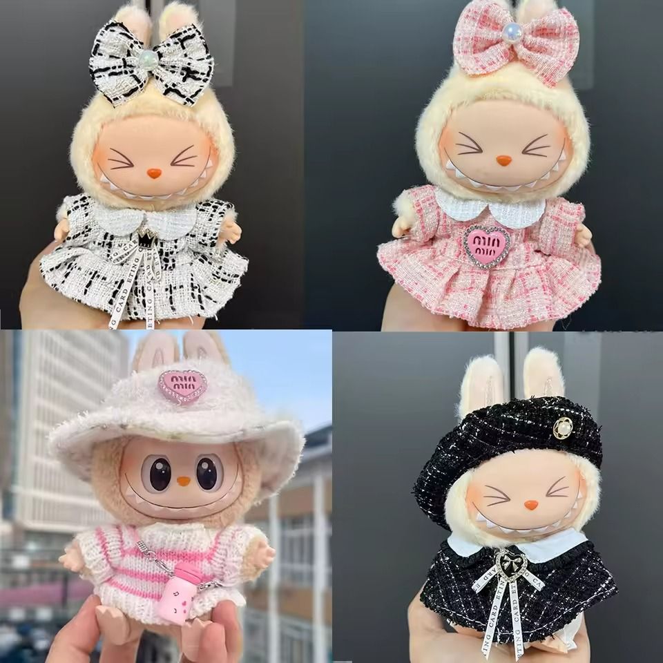 Labubu Doll Clothes Set Fashion Outfit And Accessories