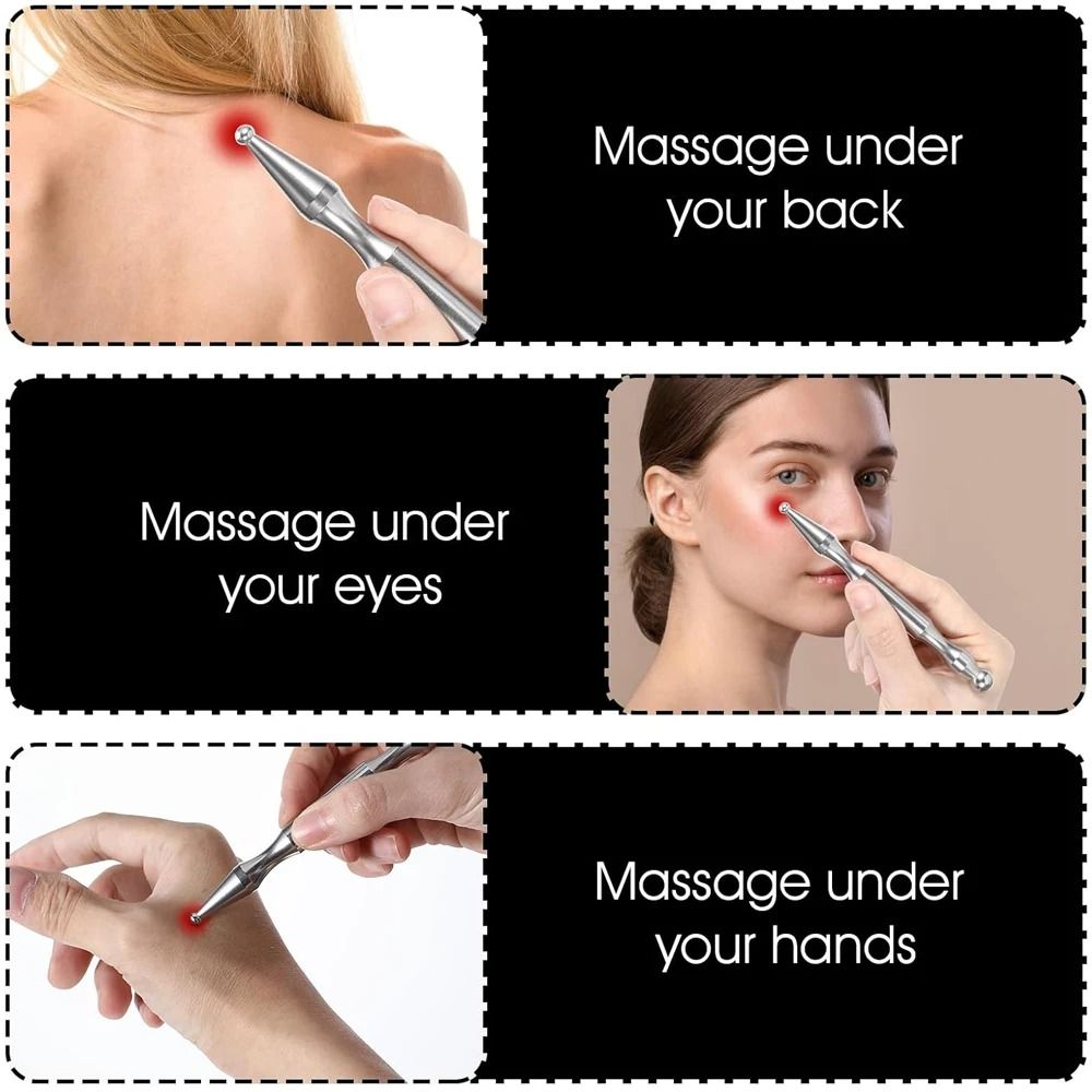 Stainless Steel Dual Head Acupressure Massage Bar