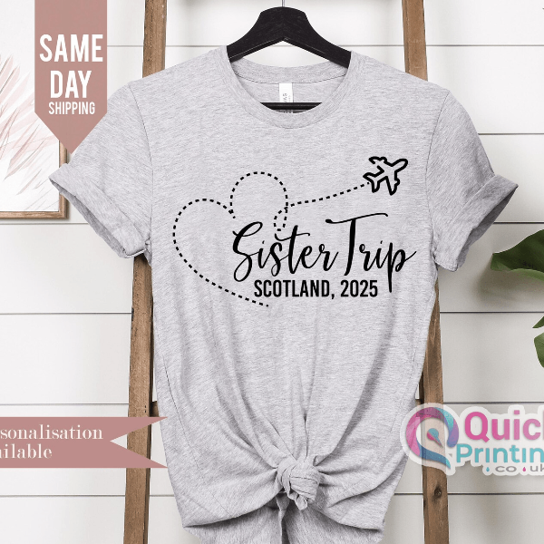 Sisters Trip 2025 Shirt Personalized Girls Vacation Matching Tee