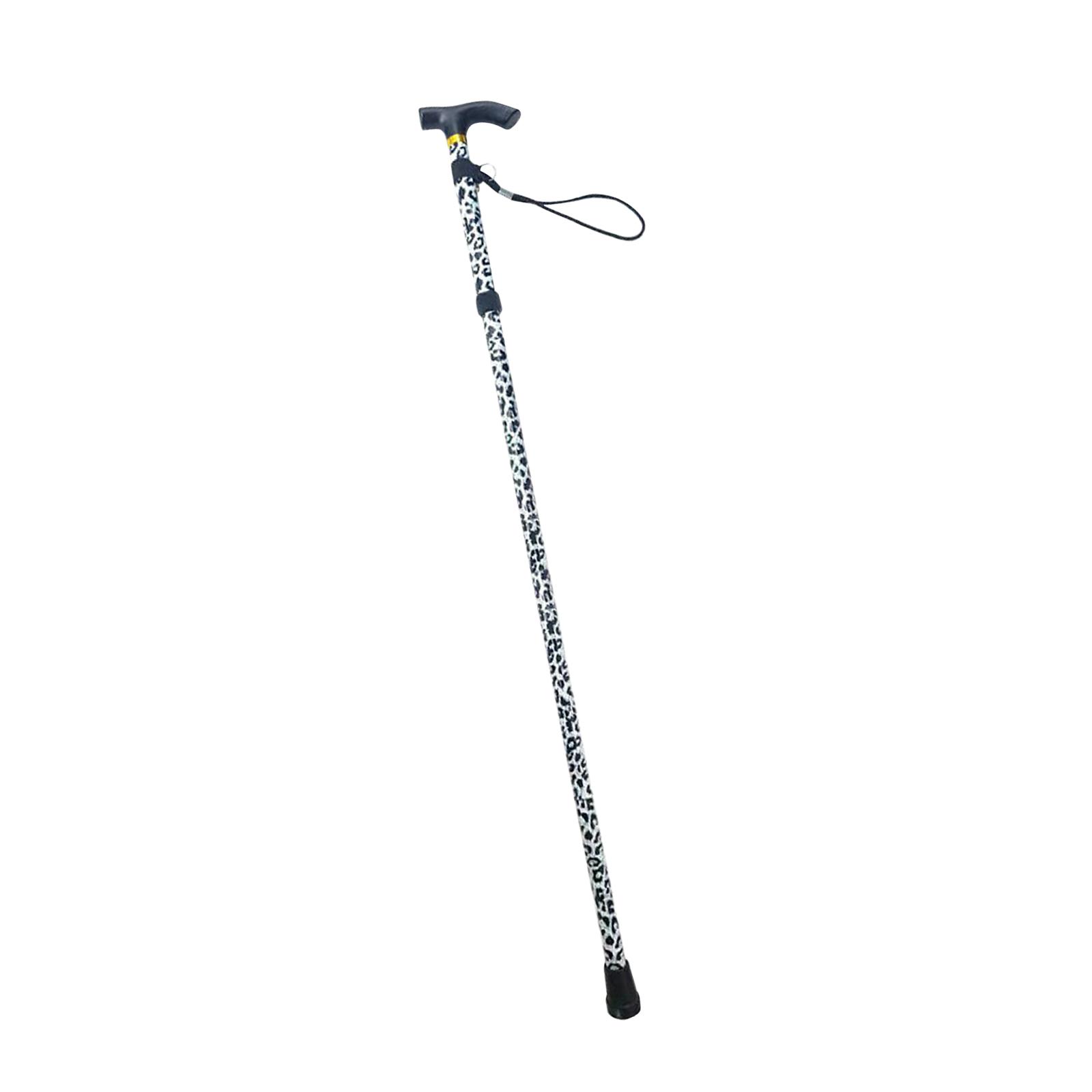 Foldable Trekking Poles Anti Shock, Lightweight Walking Sticks Metal Cane for Elderly, Hiking Outdoor Camping Support