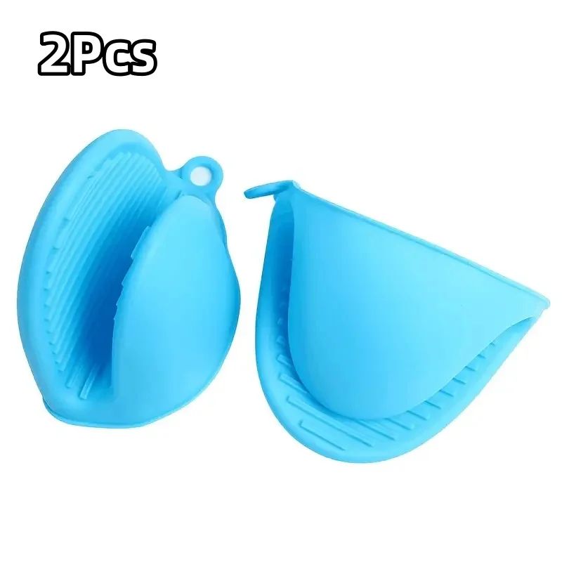 Silicone Pot Holder Gloves Heat Resistant Set