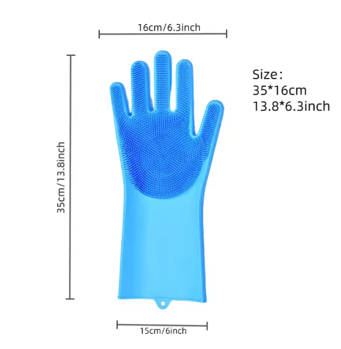 Silicone Cat Bathing Glove Gentle Grooming and Shampoo Massage Brush