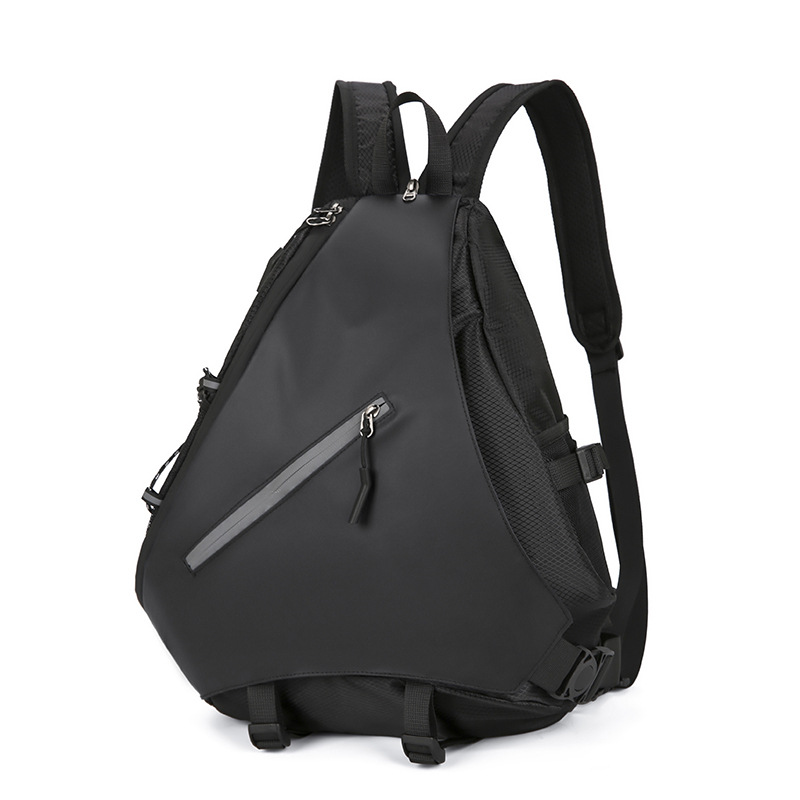 Men Crossbody Chest Bag Waterproof Large Capacity Sling Backpack