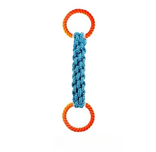 Hand-Woven Multi-Knot Cotton Rope Dog Toy