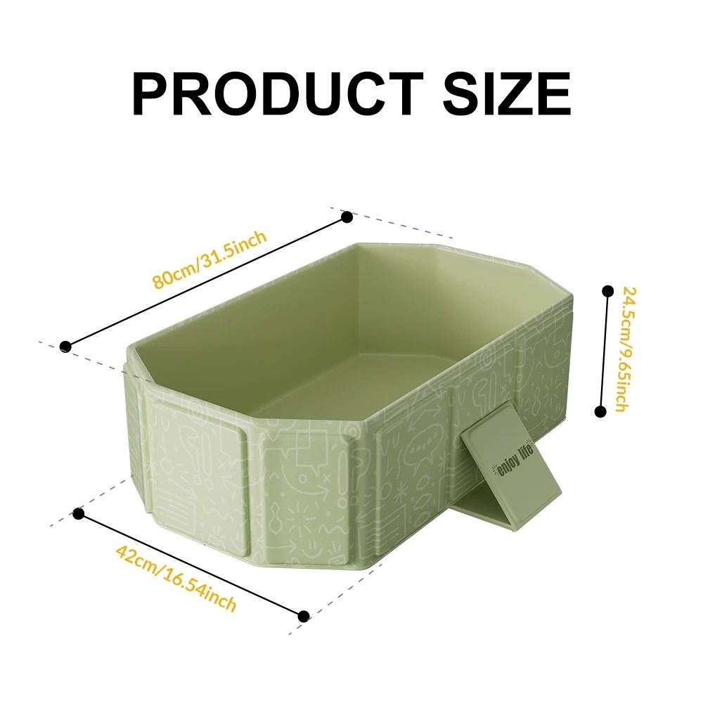 Childrens Portable Thick Folding Bathtub – Travel-Friendly & Durable Design