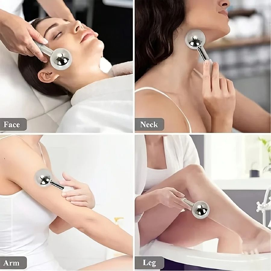 Stainless Steel Facial Cooling Roller and Beauty Ball