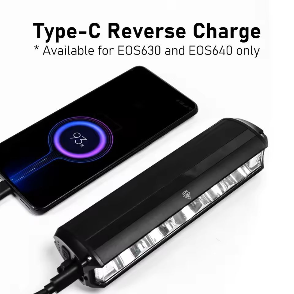 USB Rechargeable Bike Light 8000mAh High Lumen Waterproof Headlight