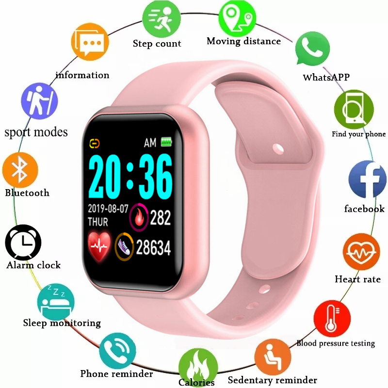 Bluetooth Connected Multifunctional Smart Watch Men Women Sports Fitness Sleep Monitor Music Bracelet