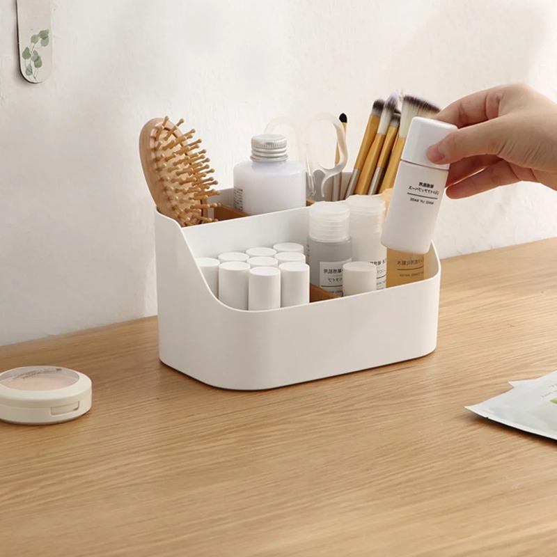 Multi-Purpose Desk Organizer, Makeup Brush Holder, Pen/Pencil Holder, Remote Control Holder for Home and Office