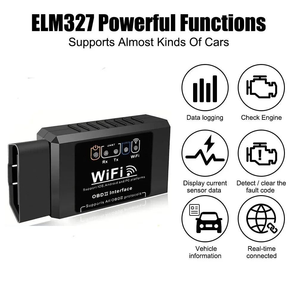 ELM327 WiFi OBD2 Diagnostic Tool for Engine Code Reading