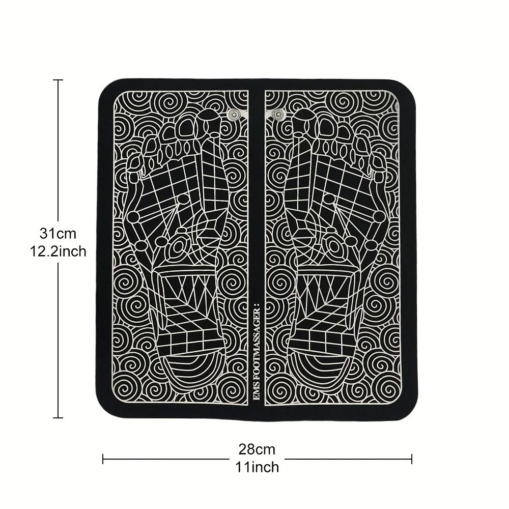 USB Charging Foot Massage Mat with 8 Modes and 19 Intensities