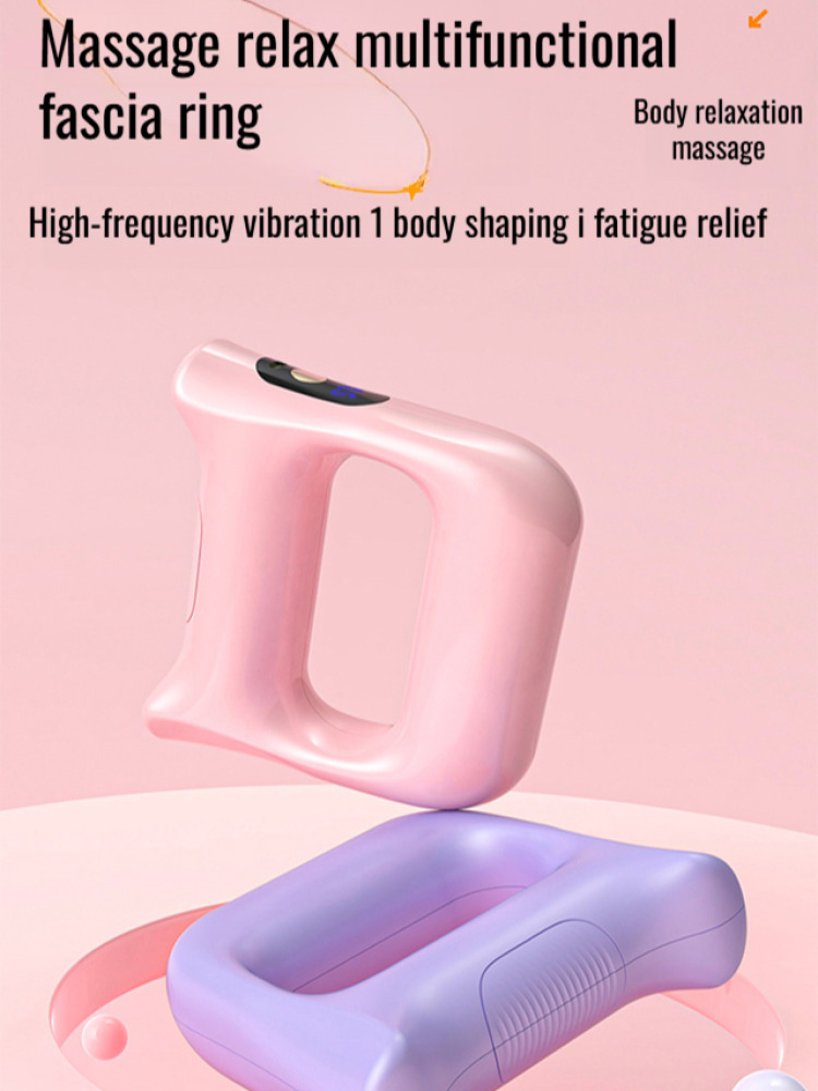 Rechargeable Yoga Ring Fitness Sports Massager, Fast Fat Burning Mini Vibrating, Model No Assembly