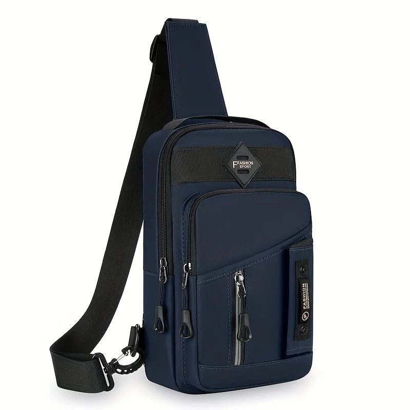 Mens Multifunction Crossbody Chest Bag Travel Sling Shoulder Bag