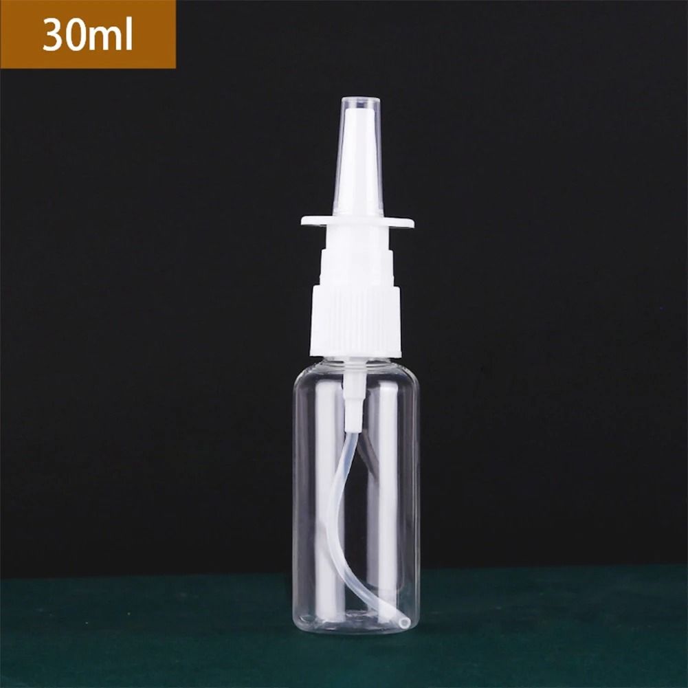 Refillable Plastic Nasal Spray Bottle Set with Pump Mist Nozzle