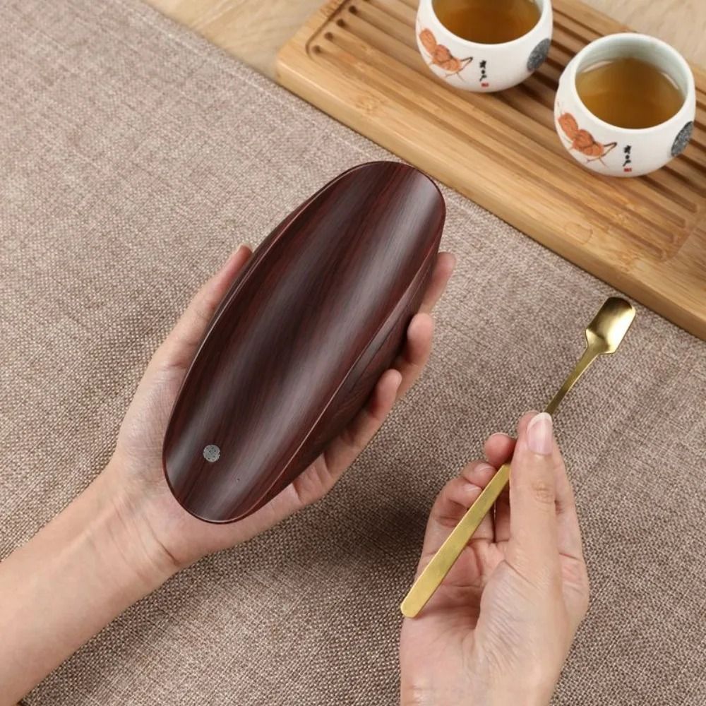 Artisanal Wood-Texture Digital Coffee & Tea Scale