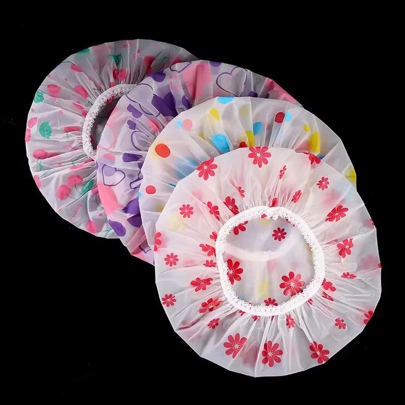 Thickened Waterproof Shower Cap for Women Spa and Bathroom Use