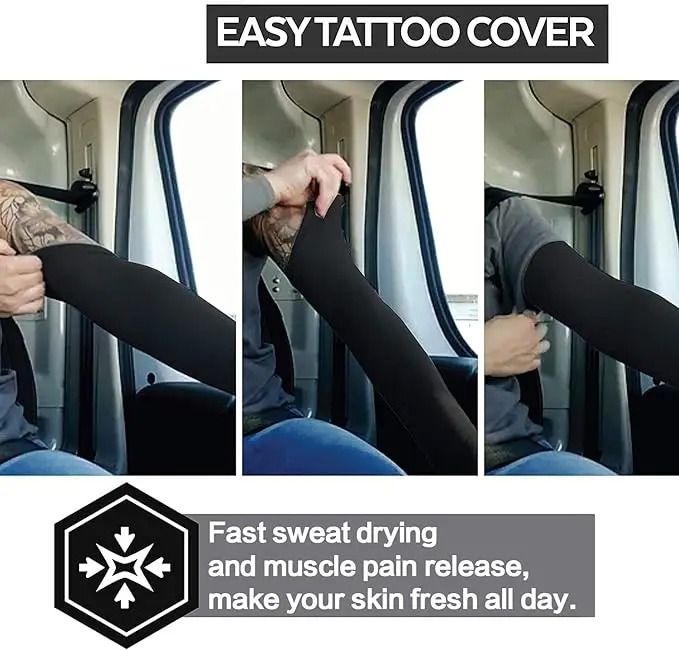 Pro Ice Silk Cooling Anti-UV Protective Arm Sleeves
