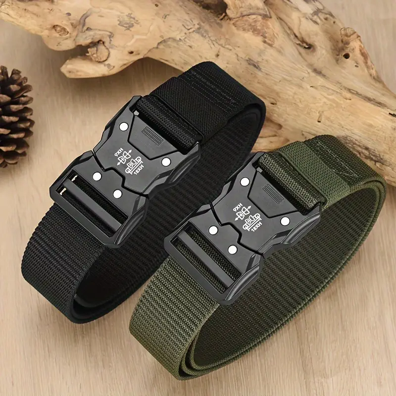 Durable Automatic Buckle, Tactical Waist Belt, Perfect for Outdoor Adventures, Unisex Accessories for Men and Women
