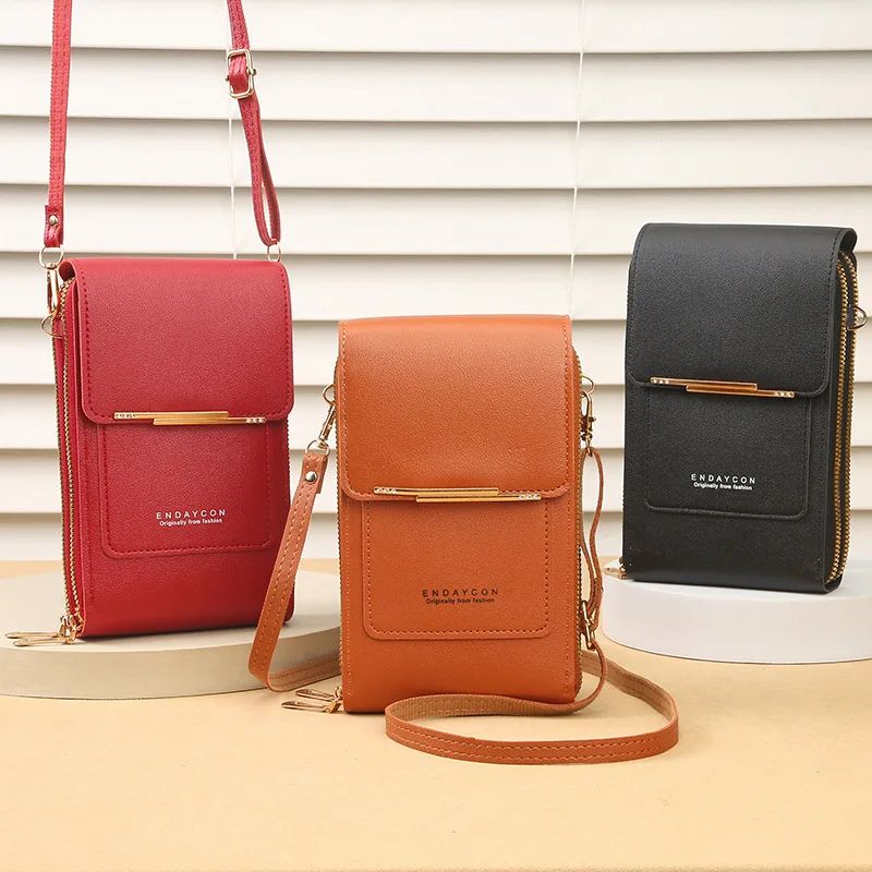 Touch Screen Phone Crossbody Bag Womens Card Holder Shoulder Bag