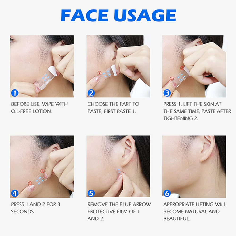 Worry-Free And Instant Face Lifting Strips | Skin-Friendly Face Lifting Tape | Invisible Adhesive Stickers For Face Lift
